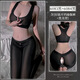 Pantalon de requin pour femmes portant une taille haute, le ventre et le levage de la hanche et la hanche 2024 Nouveaux leggons noirs Pantalons de yoga 6196 Black [Pantalon de yoga exposé à la hanche] Toute taille