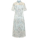 Pink and blue wardrobe dress 532L838 Avocado Green M