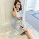 UWKKP Qi. ROBE Women's Clothing 2024 Summer Motorement Edition Cheongsam A-Line Dress Femen's Spring Style Celebrity Temperament Lady Picture Color 9731# S Cuerpo 160 recomendado 80 a 90 Jin [Jin iguala 0.5 kg]