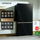 Hitachi (HITACHI) 573L cross-door refrigerator imported large capacity classic vacuum preservation automatic ice making magic temperature changing rapid refrigeration crystal black 570KC national subsidy