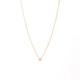 Gold fork diamond 18K gold necklace women's exquisite clavicle chain gift 18K gold diamond necklace 40cm