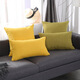 Bed back cushion large cotton and linen solid color pillow case linen sofa cushion living room pillow bedside backrest light gray 30*50cm separate coat