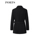 PORTS women's spring and summer new belted waist suit jacket LM8J031KWB029 black 2