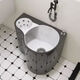 Nordic Grey Homeving Ceramic Bool Bool с дренажной бассейной для бассейна.