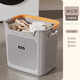 Mud quality dirty clothes basket dirty clothes storage basket household dirty clothes basket laundry basket bathroom bathroom clothes storage artifact laundry basket large size - gentleman gray