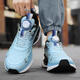 2025 Nouvelles chaussures de sport pour hommes et chaussures d'hiver pour hommes bouton rotatifs chaussures de course ultra légère absorbant et chaussures respirantes hommes 9888-Light Blue 39