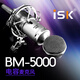 ISKBM5000 large diaphragm 48V condenser microphone microphone Douyin K song professional live broadcast equipment computer mobile phone recording and shouting sound card set optional bm5000 single product (set optional)