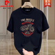 T-shirt à manches à manches courtes pour hommes en été Retro Motorcycle Retro Summer à manches courtes en coton