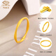 Chinese jewelry birthday gift for girlfriend gold ring women's gold Mobius ring ring solid mouth glossy ring