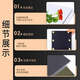 Huakai Star Dressing Mirror Acrylspiegel Wand Schlafzimmer Wohnzimmer Hausanpassungsspiegel Runder Nacken JY61 30*120 cm
