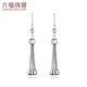 Lukfook Jewelry Platinum 950 watermelon beads tassel platinum drop earrings, price L19TBPE0021 10.46 grams (including labor cost 1077 yuan)