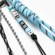 GUUKA (GUUKA) trendy and exquisite rope tie keychain, niche design 316 stainless steel bag and pants pendant versatile silver