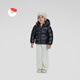Nanny Goose Children's Down Jacke für Jungen und Mädchen Winterjacke für Babys Ultra-Licht und warme Kinderkleidung für Winterkleidung Carbon Schwarz 130