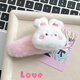 Plush bear rabbit hair clip for women autumn and winter side bangs clip cute children bb clip girl hair clip hair clip headdress brown bear clip