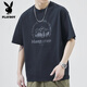 T-shirt Playboy Men Summer American American Imprimé en coton pur Coton à manches courtes Men Men de T-shirt pour hommes à manches inférieures décontractées [5008 styles] M