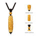 Muqian gold nine-eye Dzi bead necklace men's gold 999 ancient method pendant braided rope transfer bead pendant gold-covered silver jewelry GSP0245 Dzi bead pendant