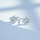 Mengjinyuan Platinum Earrings PT950 Crown Platinum Earrings as a birthday gift for your girlfriend