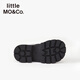 Little MO&Co. Children's Clothing 25 Spring New Style British Style Black Small Leather Shoes for Boys and Girls KBE1SHS006 Black 32 Inner Length 21cm