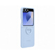 Samsung Galaxy Z Flip6/Flip7 FE original ring-style silicone protective case mobile phone case original mobile phone case multi-functional protective case light blue