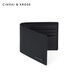 CinvaiKrose wallet men's short style new first-layer genuine leather multi-card slot cowhide wallet birthday gift for boyfriend black
