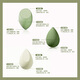 Youjia UPLUS avocado green beauty egg makeup egg makeup non-eating powder makeup puff 4 pieces dopamine style