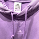 Adidas Sweatshirt Men's Spring y Autumn Fitness Training Sportswear Chaqueta con capucha a prueba de viento IC9764 Fusion Violet S