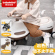 babyhood儿童扭扭车1-3-6岁防侧翻宝宝溜溜车 玩具礼物【声光音乐】焦糖棕