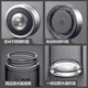HEENOOR glass cup single-layer tea portable men and women's water cup car-mounted thickened heat-resistant business portable cup 6196-530ml natural ribbon filter original PU