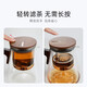 Shangming Piaoyi Cup high borosilicate heat-resistant glass filter brewing teapot tea water separation tea set Kung Fu teapot 500ml
