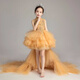 Liangqi Jiahua Girl Dress Girl Childs Wedding Dress Girl Big Child Princess Falda Tailing Little Host Piano Performance Show Tailing [Tailing desmontable] 120 116-125 cm Recomendado 45-55 Jin [Jin iguala 0.5 kg]