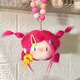Ha Fanyou cute bun girl fried cotton doll pendant little doll plush keychain birthday gift for women white [independent packaging + hair clip + hanging chain] high quality