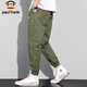 Pantalones de pantalones casuales de mono de la boca