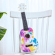 Maureen Ukulele Beginners Men, Girls, Students and Children's High-Precision Instrument Small Guitar 21-inch Customized Pattern 21-inch Rainbow Color Oil Painting Model Official Standard
