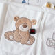 Fantasy pure cotton crib storage bag hanging bag baby bedside diaper diaper storage bedside storage cherish bear 68*32cm