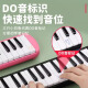 Qimei Brand Organ 37 Schlüssel für Grundschüler und Schüler der Junior High School. Professionelles Musikinstrument für Anfänger von Kindern. 37 Schlüssel [kleiner Champion] Eva Hard Pack + Ersatzblasrohr