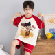 Langsha Pajamas Pajamas Summer Summer de algodón delgado de algodón delgada para algodón de algodón Medio de mediana edad y niños grandes Summer Student Traje LT694 150 Recomendado 140-150 cm/70-85Jin [Jin equivale a 0.5 kg]