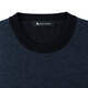 AQUASCUTUM/Yager Lion Dandong Men's Round Neck Long Sleeve Warm Wool Sweater Q4867EI1A1 Medium Blue/37 L