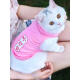 Miaopule Cat Anti-Shedding Home Clothes Cartoon Cat Clothes Vest Style Sleeveless Spring and Summer Thin Teddy Dog Small Sister XL (Recommended 9-15Jin [Jin equals 0.5kg])
