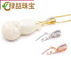 Green 18k gold buckle accessories s925 plated long needle fine needle small pendant jade pendant buckle diy jade pendant necklace gold color (c175 style)