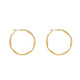 Nilan Fat Dong Lai's same style 18K gold large hoop earrings large hoop women's light luxury fashion niche design gold/925 white gold needles