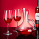 Green Apple Red Wine Glass Set Lead-free Glass Goblet Wine Glass 7-piece Set Home Red Wine Glass*6+Decanter*1