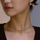 Fellala original design Liuguang Yingxue series simple and atmospheric fashion trend high-end necklace gift necklace
