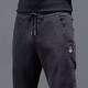Sommer Jeans Herren Dünne elastische Taille Jeans Männer losen elastischen Harem Hosen Frühling und Herbst Sommer New Thin Style 433 Grau 3xl [150-165jin [Jin gleich 0,5 kg]]]