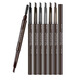Color Hut Allie Eyebrow Pencil Etty Allie Double-head Rotating Hut Eyebrow Pencil Eyebrow Powder One-word eyebrow beginner eyebrow drawing with eyebrow brush 4# dark gray new style 30% longer