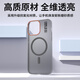 RAID [TOP-SELLERS SELLANT] Applicable à Apple 16Pro Mobile Phone Case iPhone 16pro Case de protection Magnétique Sand Soft Skin Forre Transparent Light et simple Couleur contrastée Couleur dure Hard Boîte de protection Gray Fog