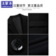 Famonj suit men's jacket Korean style slim best groom and groom wedding suit men's business casual professional formal wear black double button suit + vest + shirt + tie XL (175) [110-125Jin[Jin equals 0.5 kg]]