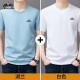 Camiseta de manga corta de automóvil clásico para hombres 2024 Camiseta de algodón redondo de algodón delgado de verano Top informal de media manga para hombres LYC-ES9929 Military Green + White Dos piezas de dos piezas, una talla 105 recomendada 90-110Jin [Jin equivale a 0.5 kg]