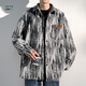 Rlzn grasta grasa de gran tamaño tinte tinte de sabor pequeño primavera y otoño más de gran tamaño marca de moda suelta y hermosa chaqueta estudiantil a001-j683 azul 4xl200-230jin [Jin equivale a 0.5 kg]