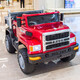 
Xiaogazi children's electric truck with remote control, children's four-wheel truck, baby toy truck, can be seated for New Year's gift, painted black + 12A battery + leather seat + electric G