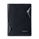 Golf (GOLF) card bag ID bag for men genuine leather thin bank card driver's license storage closure card holder business card holder large capacity black